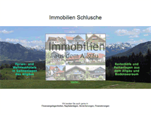 Tablet Screenshot of immobilien-schlusche.de